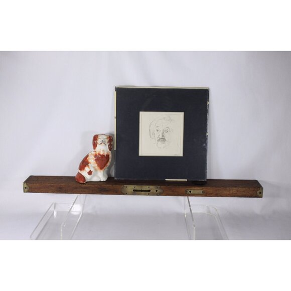 Antique 30" 1890 Stanley Rule & Level Co Wood + brass spirit level no 3, vintage - Picture 2 of 8